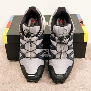 Women’s Salomon Speedcross 3 Shoes in Monument / Black / Clematis Blue